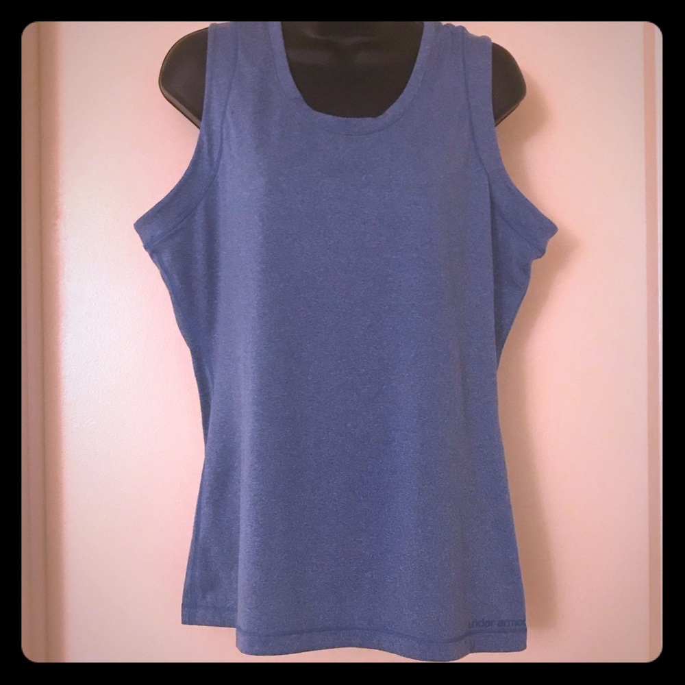 Under Armour Heat Gear- fitted tank- blue- XL